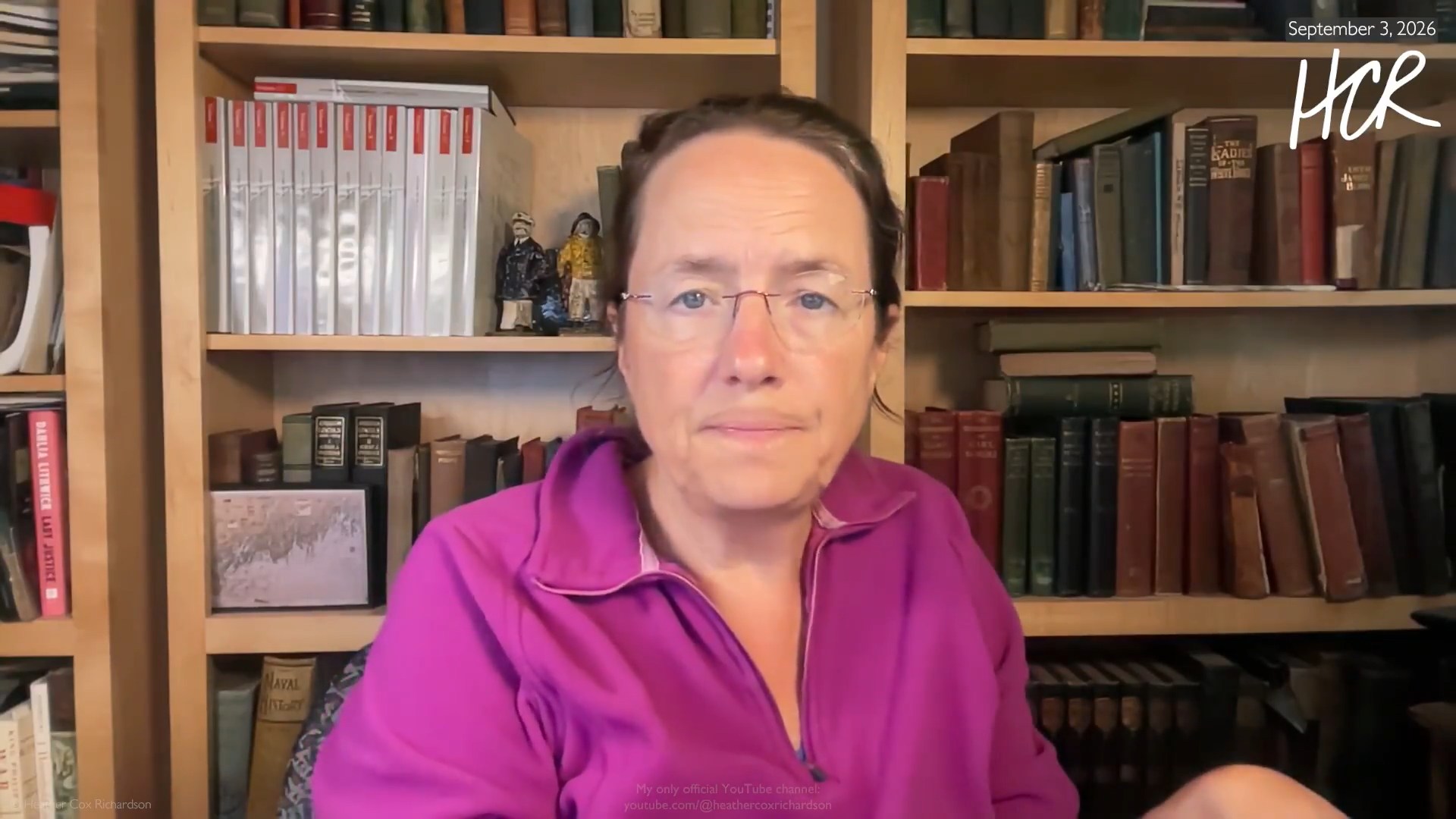 Screenshot from Dr Heather Cox Richardson's video